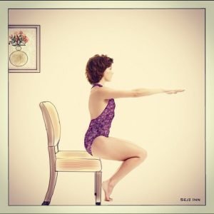Yoga Frame - Woman on Chair